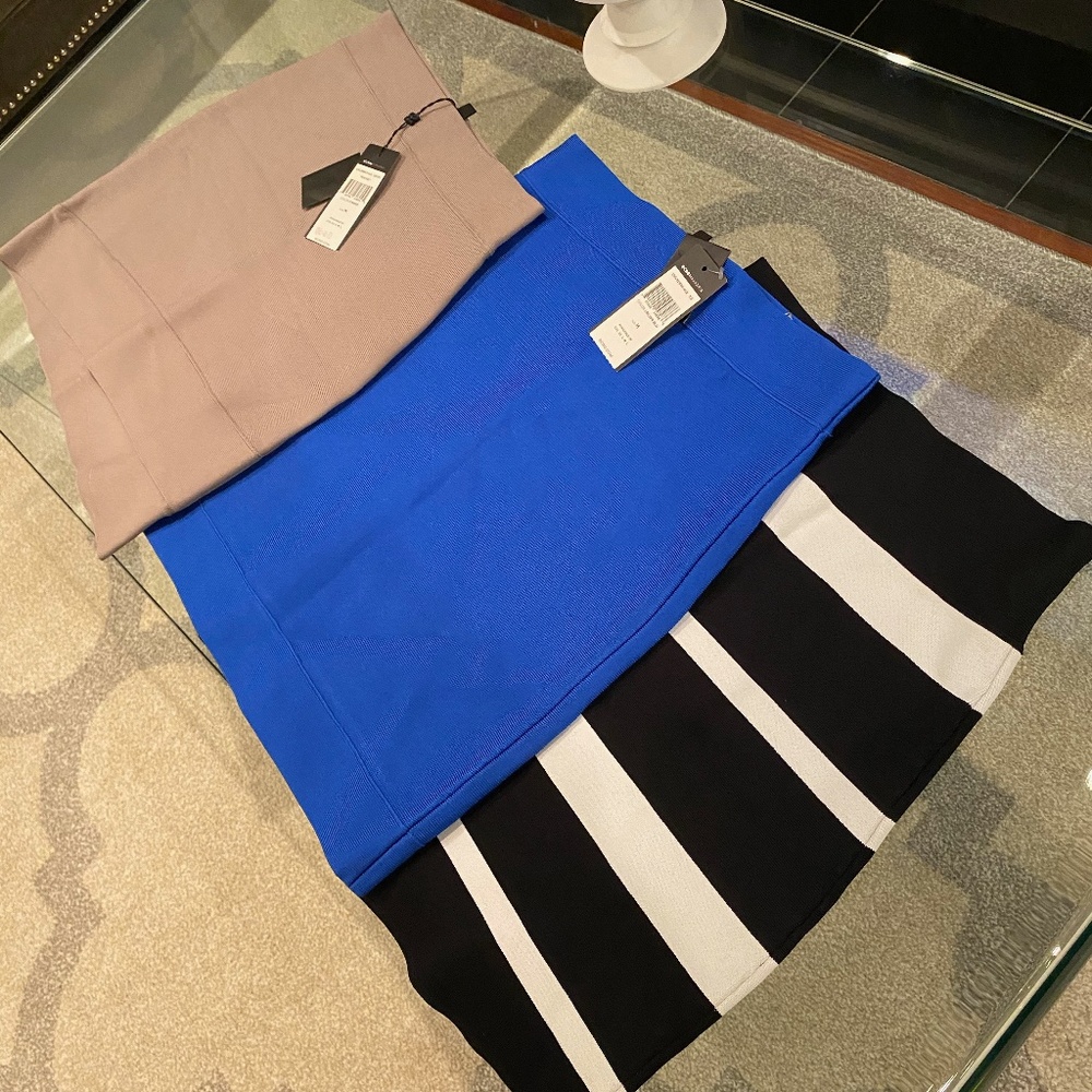 BCBGMaxAzria (Bundle/Lot 3) Bandage Power Skirts
